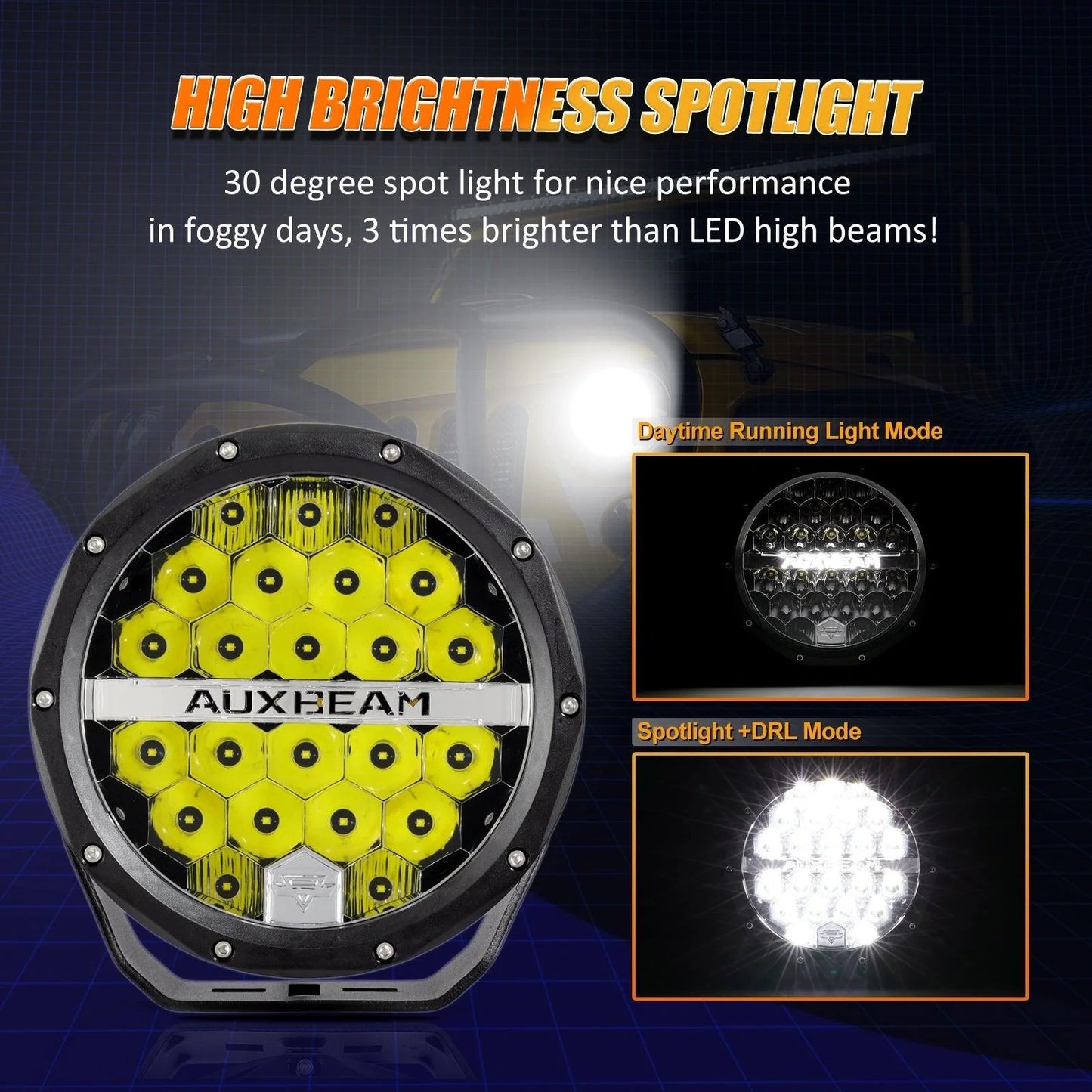 Par de Luces LED de 7 pulgadas 240W Auxbeam