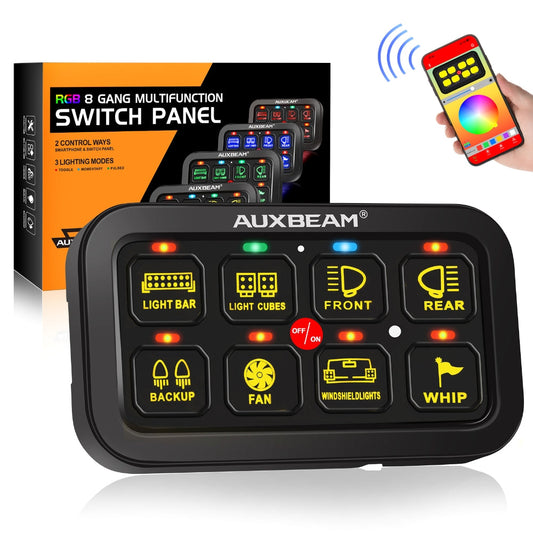 Panel de interruptores AR-800 RGB con App Auxbeam Switch Panel