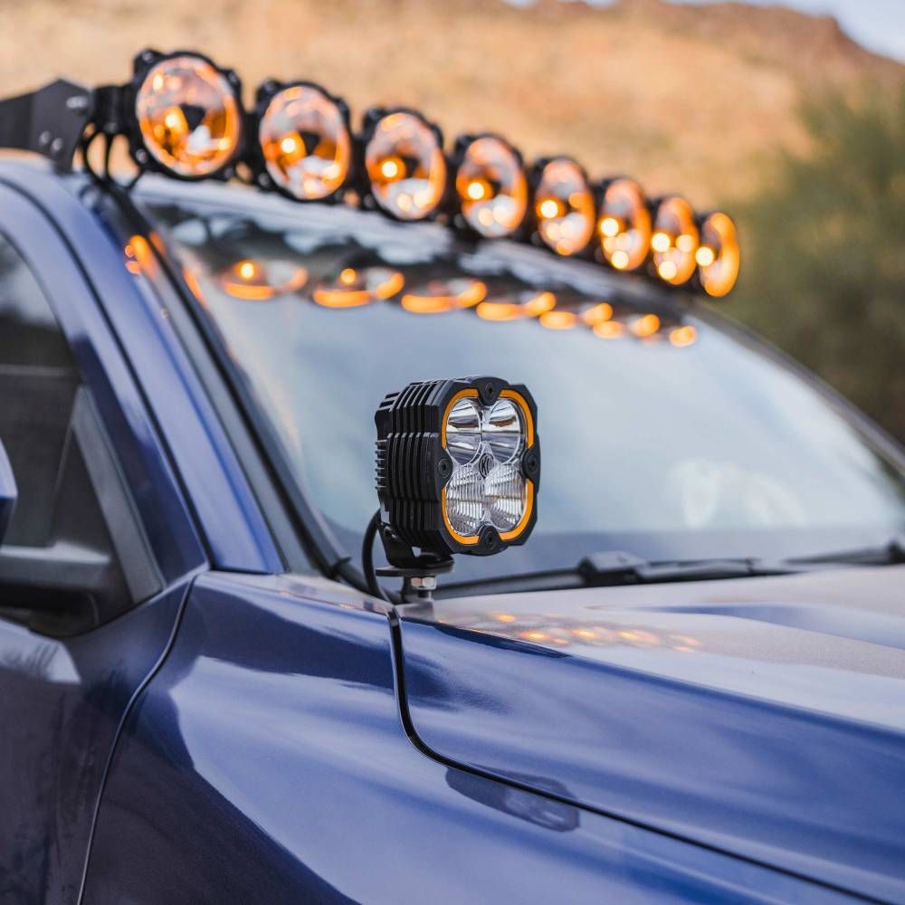 Bases para FLEX Luces Laterales para Tacoma/2022-2025 Tundra/2023-2025 Sequoia KC HILITES