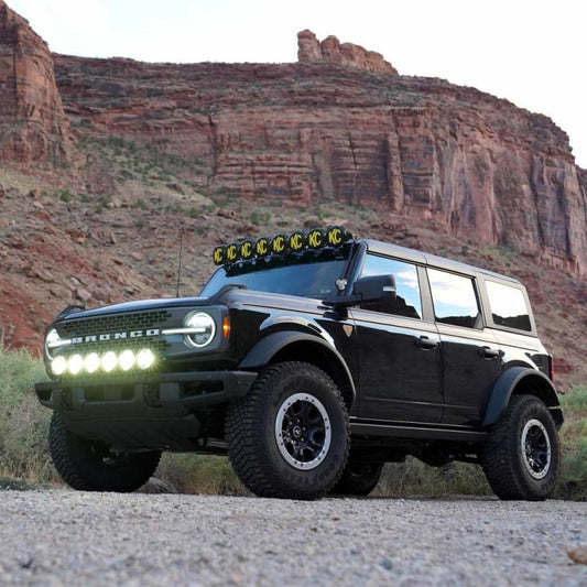 Barra LED Pro6 de 39" 6 Luces para parachoques delantero FORD BRONCO +21 KC HILITES