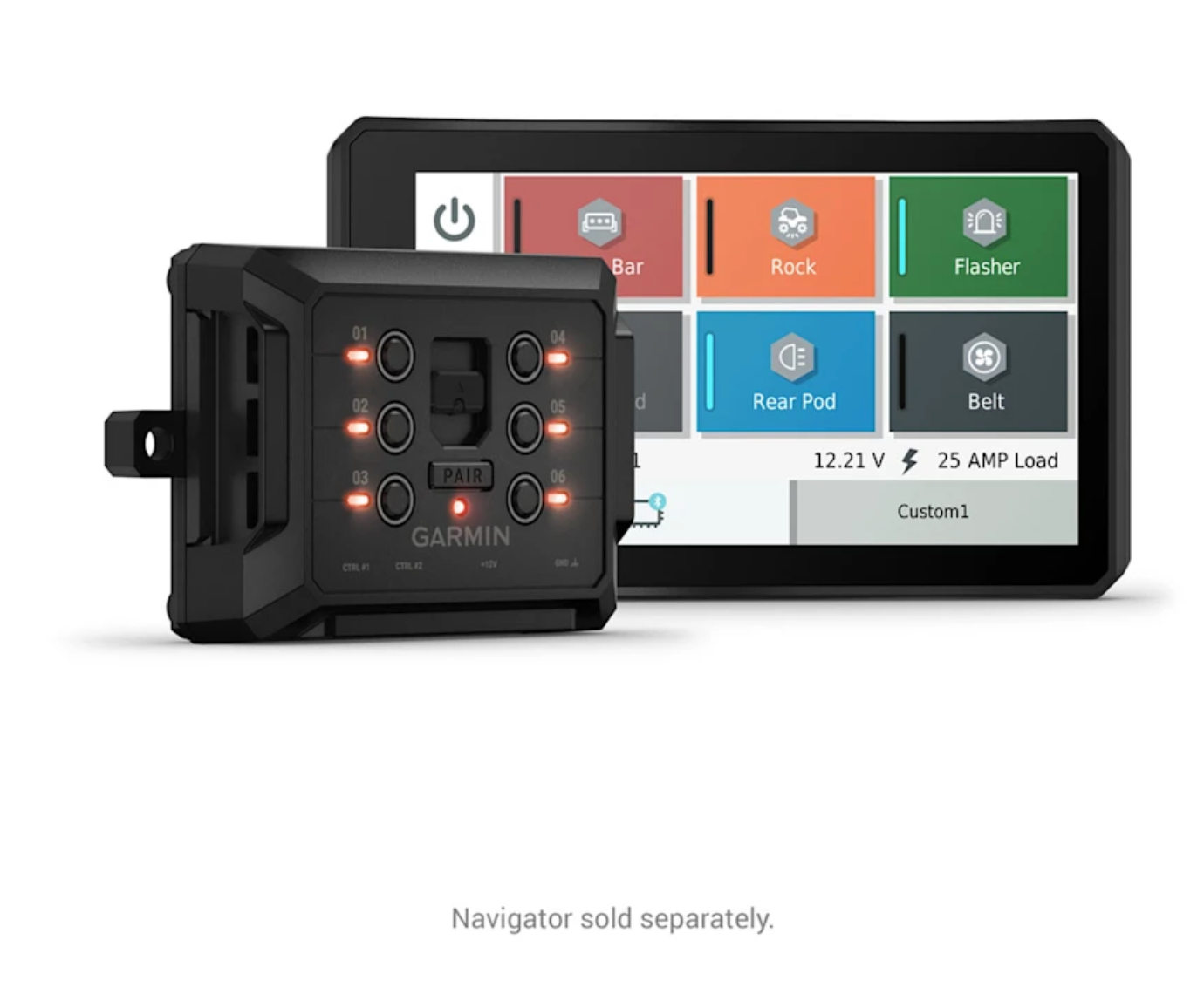 Panel de interruptores PowerSwitch™ con 6 salidas, con APP GARMIN