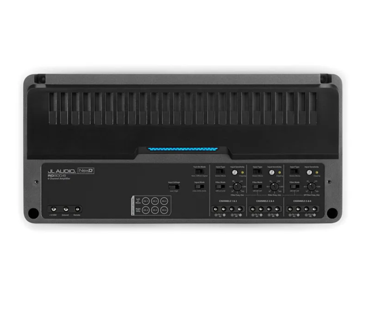 JL Audio RD800/6 Amplificador 6 Canales Clase D 800W RMS para Car Audio