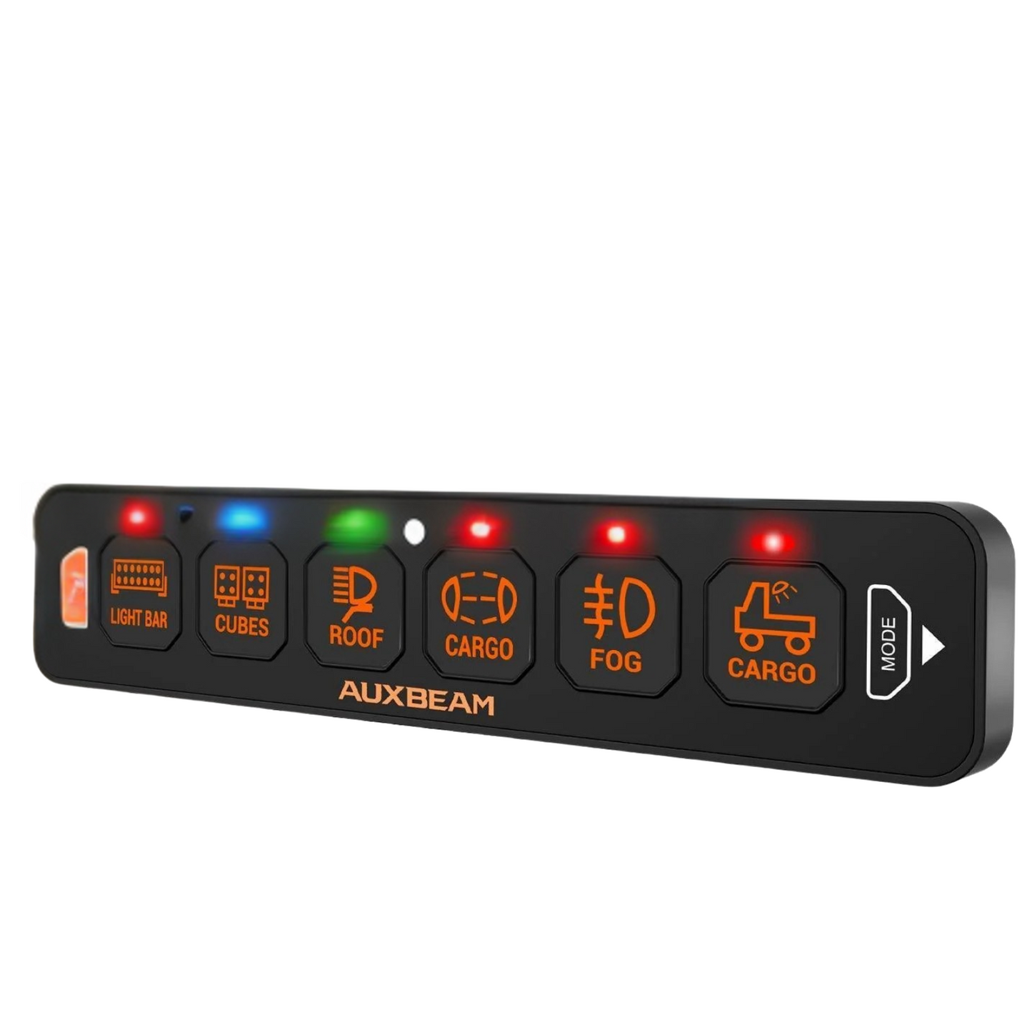 Panel de interruptores de 6 botones (delgado) RGB AS-R60 Auxbeam Switch Panel