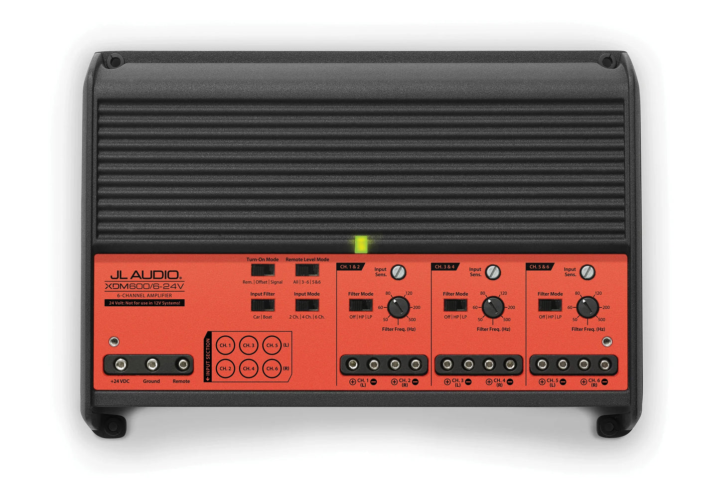 Amplificador Marino/Coche 600w de 6 Canales para sistemas de 24 V XDM600/6-24V JL AUDIO