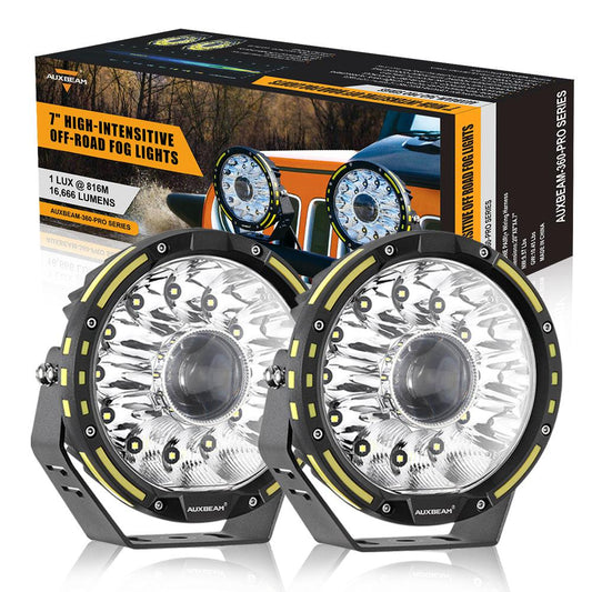 Par de Luces LED 360-PRO de 7 pulgadas 230W Auxbeam