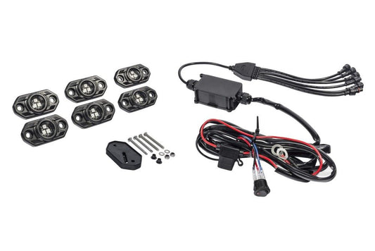 Seis Luces Multifuncionales LED RGB Multicolor C3 KC HILITES