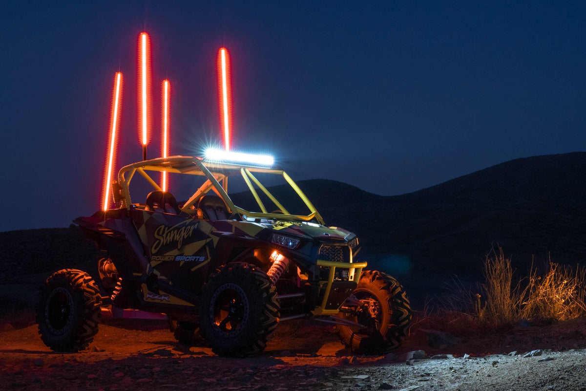 Antena RGB LED de 4 o 5 pies STINGER