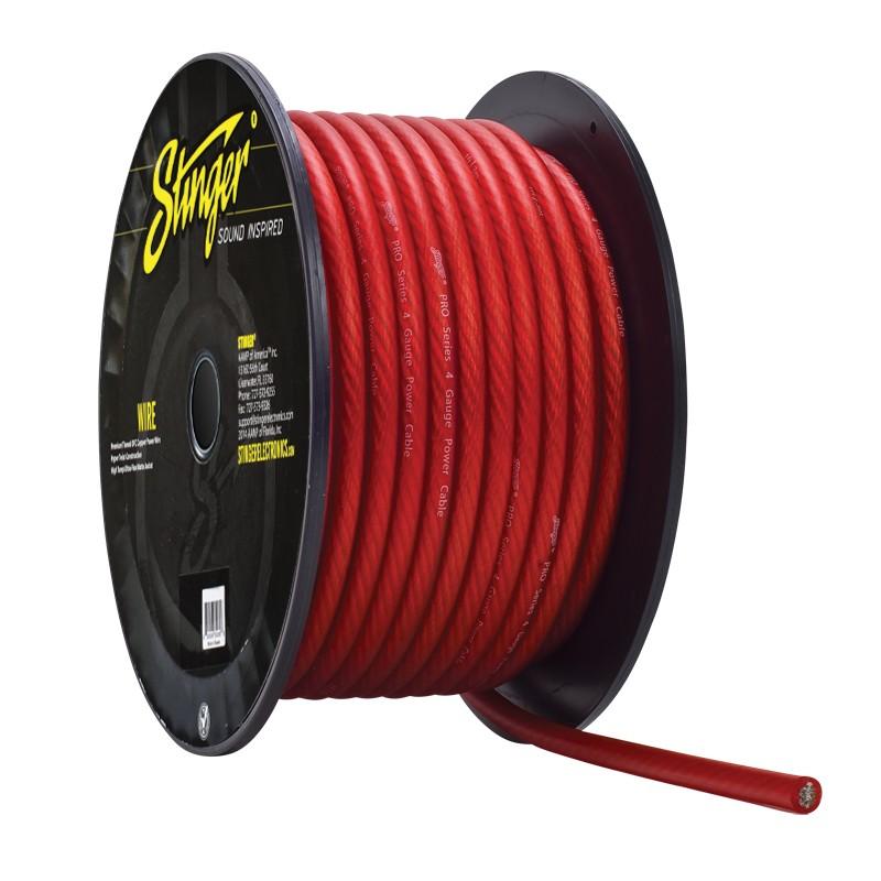 Rollo de Cable PRO de Corriente/ Alimentacion Calibre 4 100 Pies STINGER