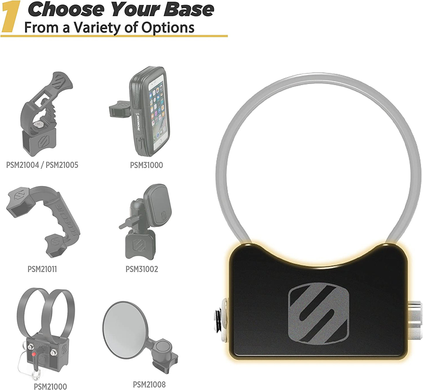 Abrazaderas de Tubo para Soportes para Powersports SCOSCHE