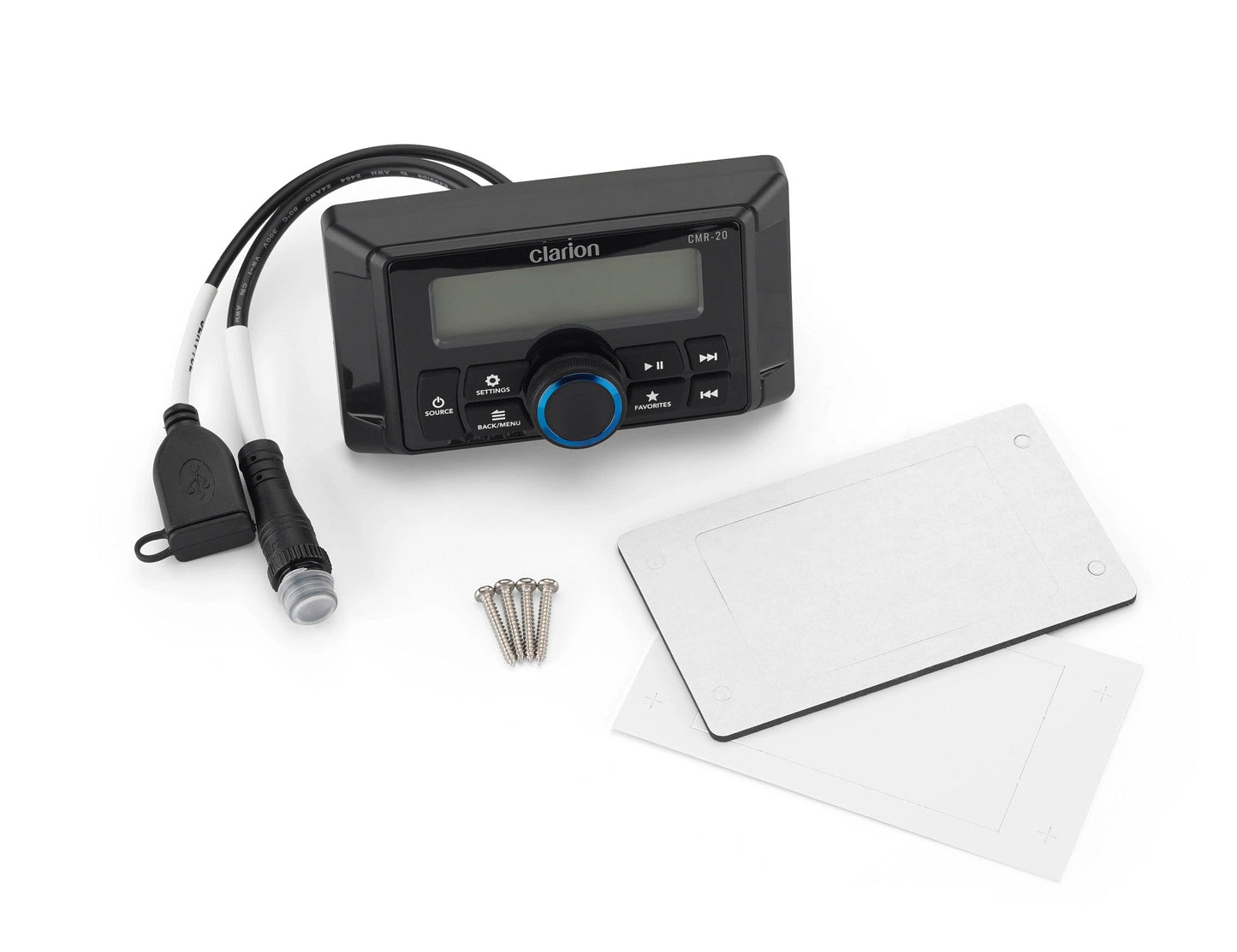 Control Remoto por cable Marino con pantalla LCD CMR-20 CLARION