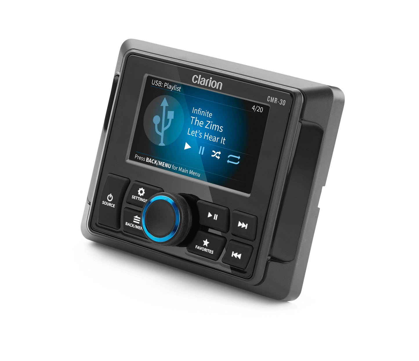 Control Remoto por cable Marino con pantalla LCD a Todo Color CMR-30 CLARION