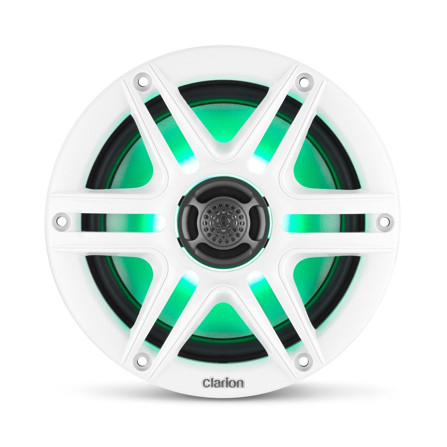 Bocinas Coaxiales Marinas de 6.5" con LED Negras/Blancas CMS-651RGB-SWB CLARION