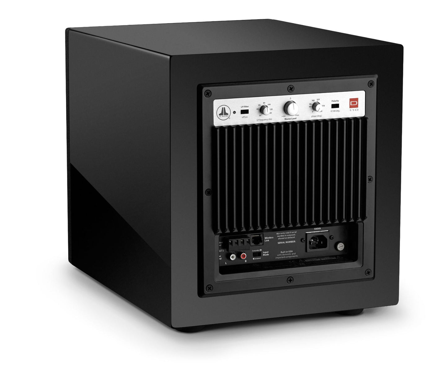 Subwoofer para Casa de 10" 750w Dominion Negro Brilloso d110-GLOSS JL AUDIO