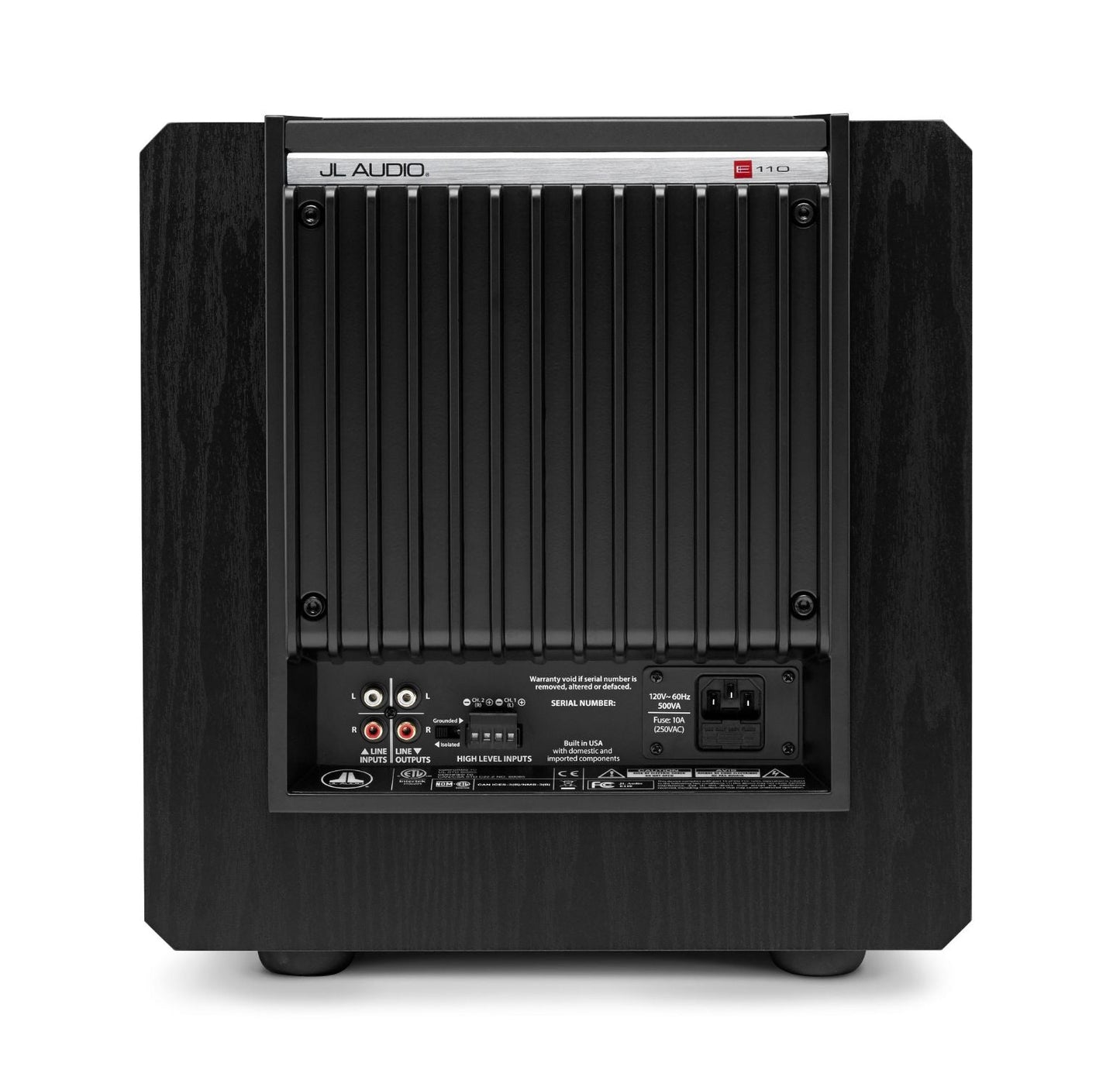 Subwoofer para Casa de 10" 1200w E-Sub Negro Cenizo e110-ASH JL AUDIO