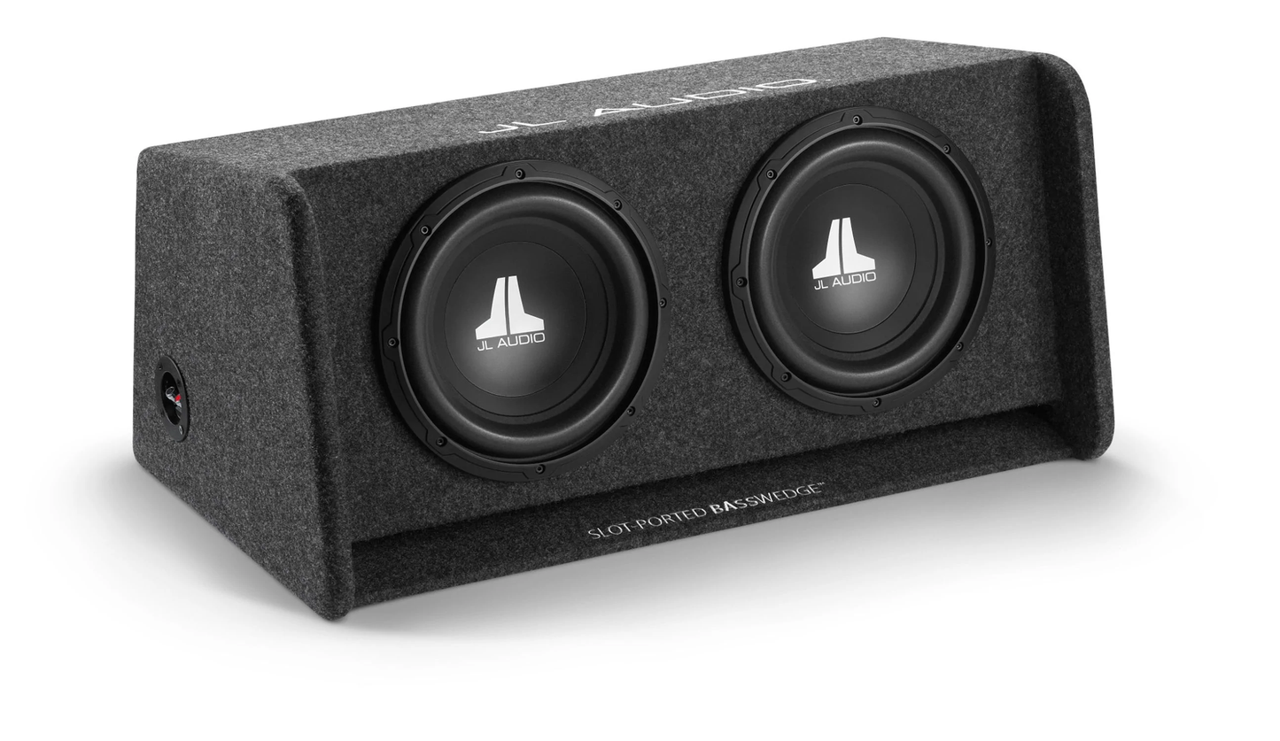 Cajon Porteado con 2 Subwoofer de 10" 600w CP210-W0v3 JL AUDIO