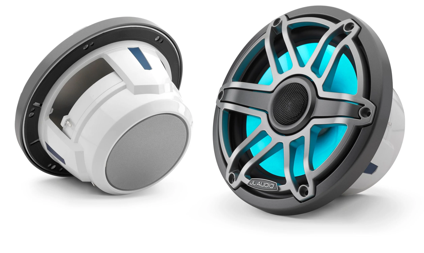 Bocinas Coaxial Marinas LED 7.7" 100w M6-770X-S-GmTi-i JL AUDIO