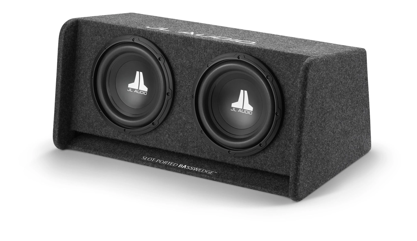 Cajon Porteado con 2 Subwoofer de 10" 600w CP210-W0v3 JL AUDIO