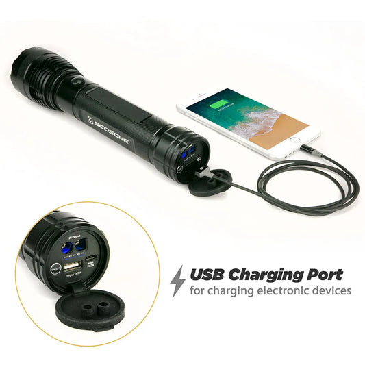 Arrancador de Emergencia de 400 Amperios Linterna y Puerto USB SCOSCHE