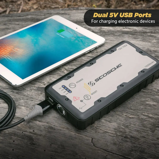 Arrancador Para Carros Portatil 700 Amperios con Linterna y Puerto USB SCOSCHE