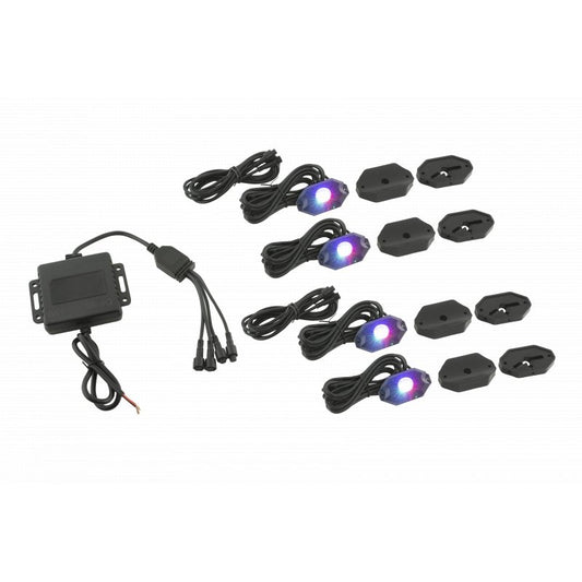 Kit de 4 Luces RGB LED para debajo de la Carroceria STINGER