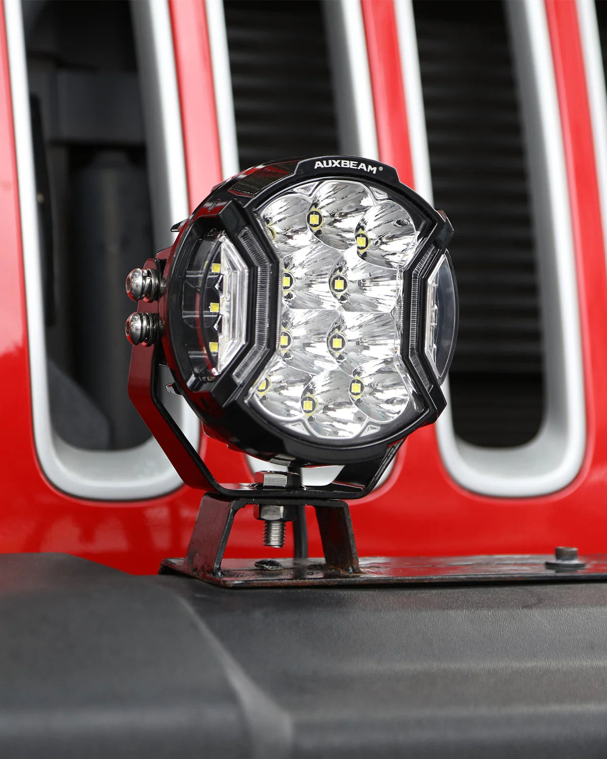 Par de Luces LED Blancas V-Ultra de 5 pulgadas con Ambar DRL 172W Auxbeam