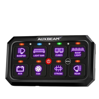 Panel de interruptores (grande) de 8 botones RB80 XL Serie RGB Auxbeam Switch Panel