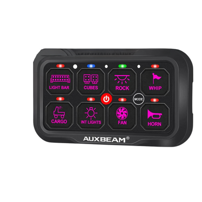 Panel de interruptores de 8 botones AR-800 RGB Auxbeam Switch Panel