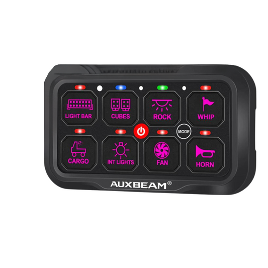 Panel de interruptores de 8 botones AR-800 RGB Auxbeam Switch Panel