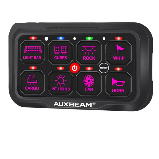 Panel de interruptores de 8 botones AR-800 RGB Auxbeam Switch Panel