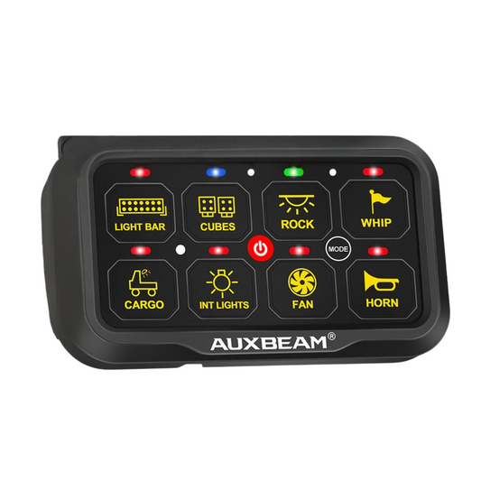 Panel de interruptores de 8 botones AR-820 RGB Auxbeam Switch Panel