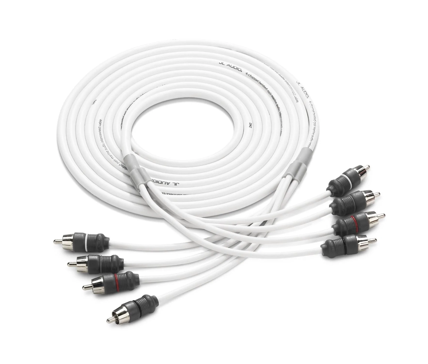 Cable RCA Marinos Blancos de 4 Canales JL AUDIO